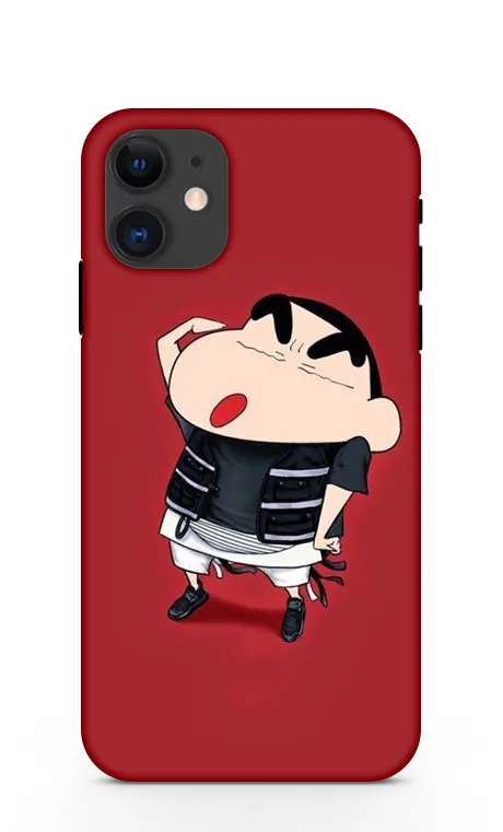 Salute shinchan Apple Iphone 11 Mobile Cover - gocovers.in