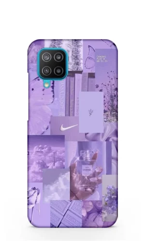 Aesthetic light purple Samsung Galaxy M12 Mobile Cover