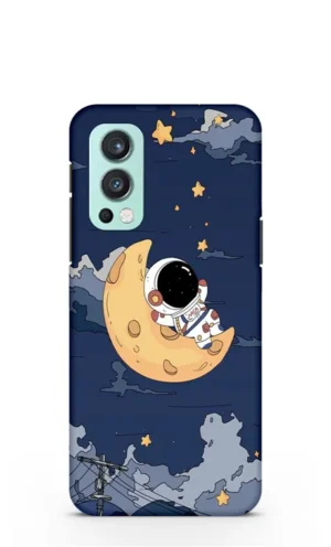 Astronaut moon animated Oneplus Nord 2 (5G) Mobile cover