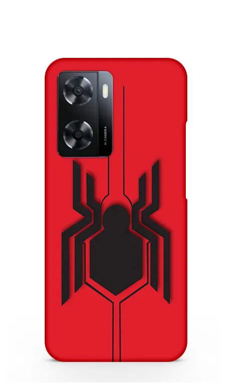 Black spider Oppo A57 (5G) Back Cover - gocovers.in