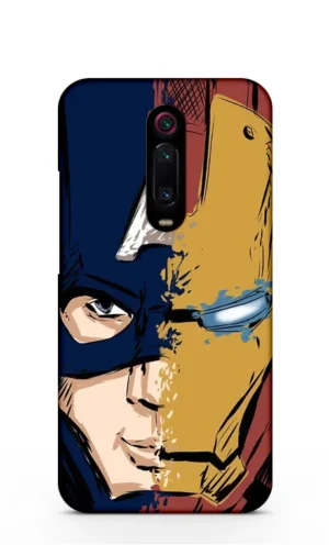 Captain america & iron man face Xiaomi Redmi K20 Mobile Cover