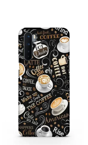 Coffe cups doodle OnePlus Nord Mobile Cover