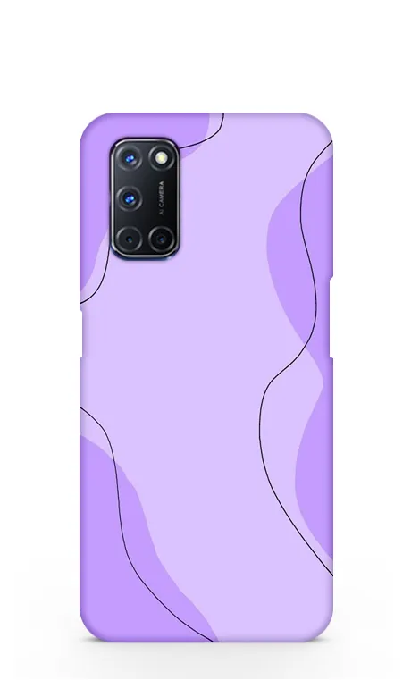 Purple aesthetic Oppo A92 Back Cover