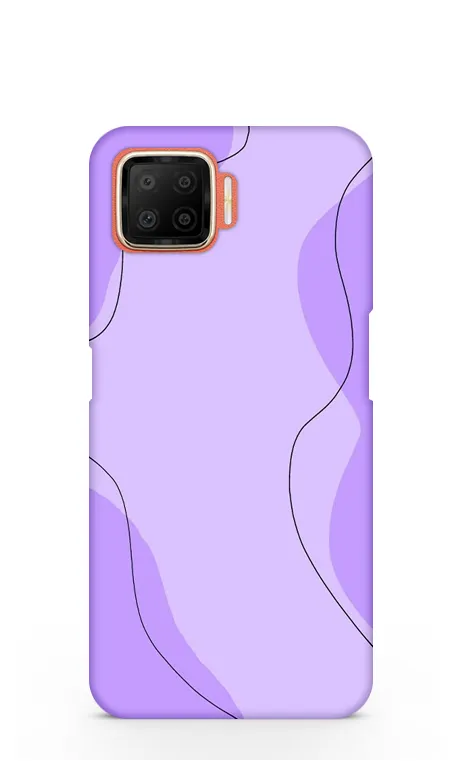 Purple aesthetic Oppo F17 Back Cover