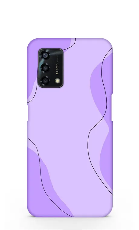 Purple aesthetic Oppo F19s Back Cover