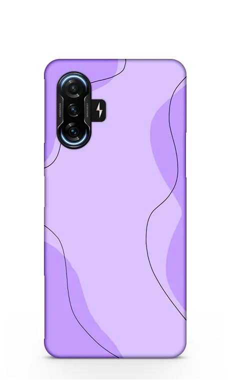 Purple aesthetic Poco F3 GT (5G) Mobile Cover