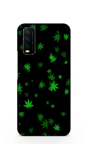 Small coccaine leaves Vivo Y20a Mobile Cover 147