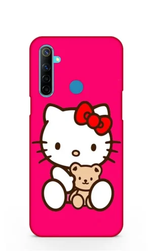 Smiley kitty RealMe 5 Mobile Cover