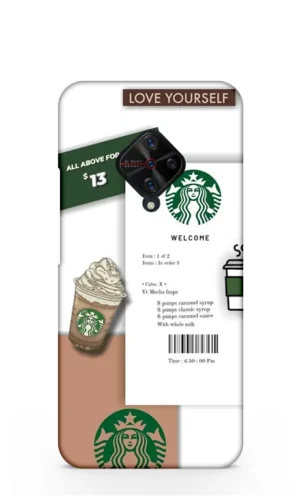 Star bucks bill Vivo S1 Pro Mobile Cover