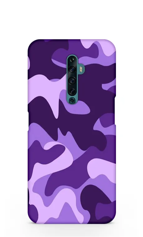 Violet camouflage Oppo Reno 2Z Back Cover