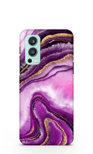 Violet purple resin art Oneplus Nord 2 (5G) Mobile cover